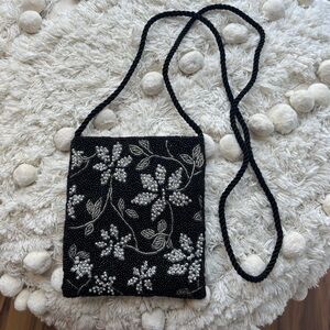 Jeanne Lottie | Vintage Floral Beaded Crossbody Bag